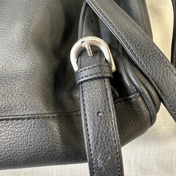 Vintage Nine West Vegan Leather Black Mini Backpack - Picture 10 of 15